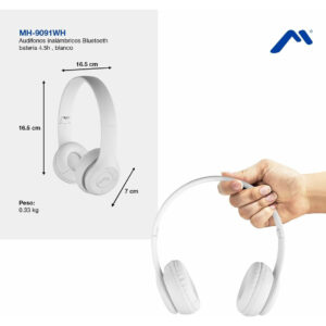 Audifono Bluetooth Mitzu Blanco Recargable