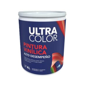 Pintura Vinilica Ultracolor Alto desempeño Blanco 4L
