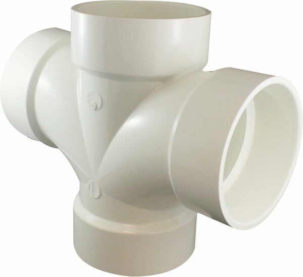 Tee PVC Sanitario Doble de 4"