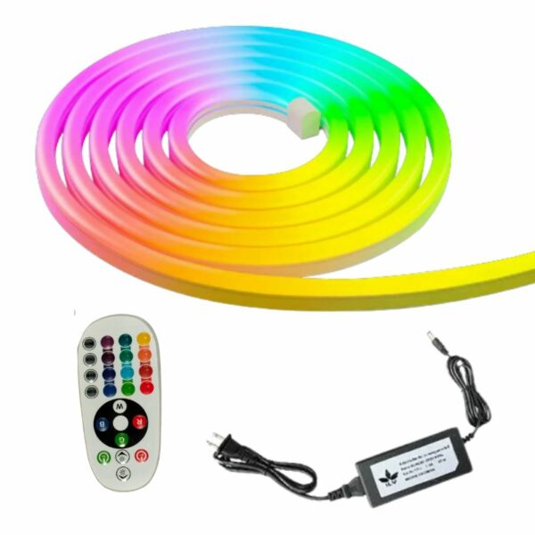 Manguera Led Neon RGB de 5m con Driver Eliminador