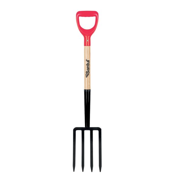 Bieldo para jardin 4 dientes puño metalico de 30" Santul