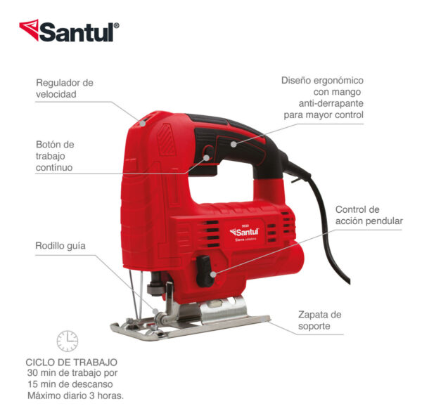 Sierra caladora profesional 550W 4.5A