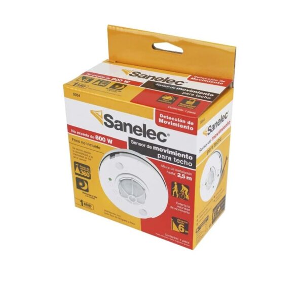 Lampara sensor de movimiento techo