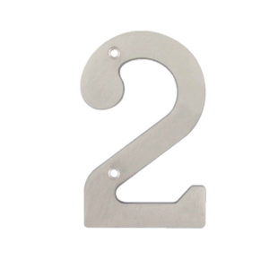 Numero 2 de Metal para Exterior Residencial Casa