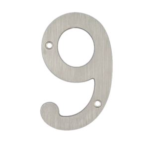 Numero 9 de Metal para Exterior Residencial Casa