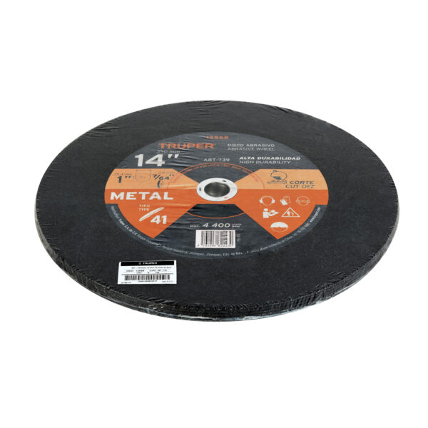 Disco para corte de metal tipo 41 diametro de 14"