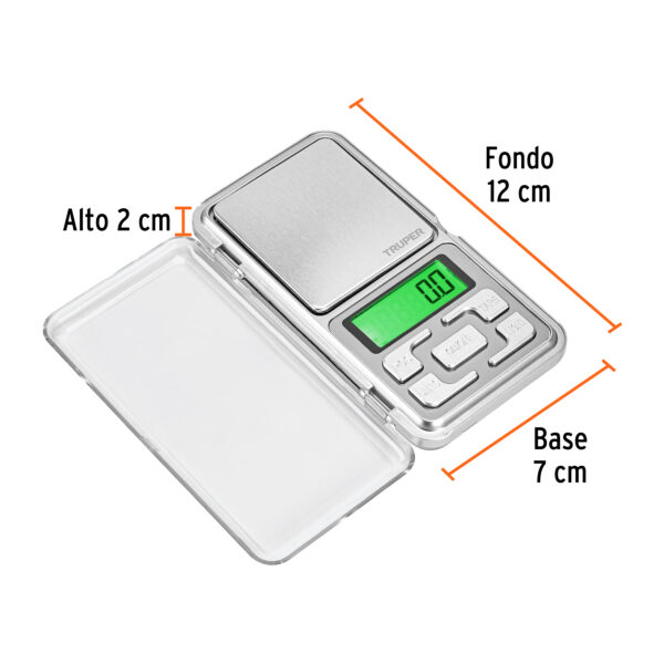 Bascula electronica de bolsillo de 500g