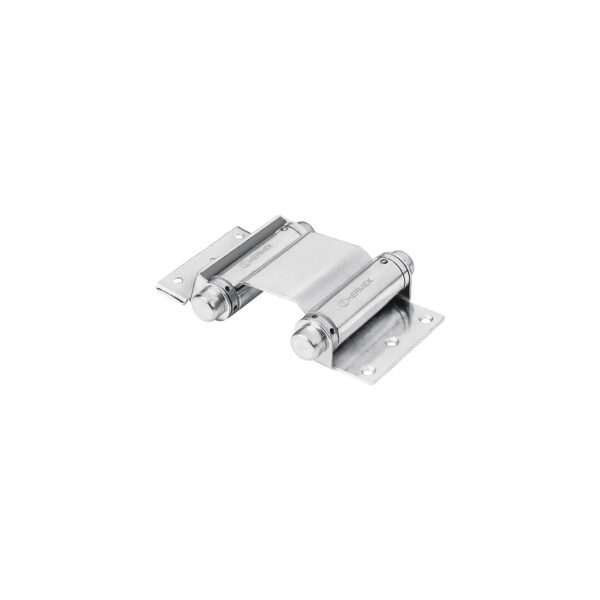 Bisagra de doble accion 3", acero cromado