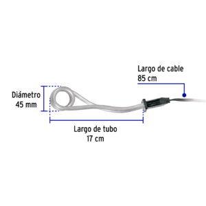 Calentador de inmersion para agua #4 750w de 15L Volteck