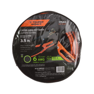 Cables pasa corriente de 3.5m calibre 6awg 350A Truper