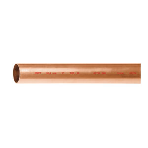 Tubo cobre tipo "M" 1" de 3m para Agua