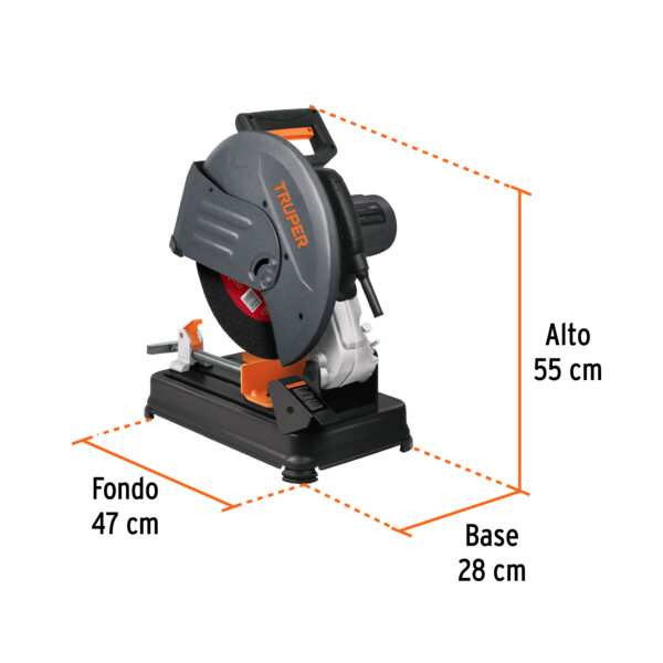 Tronzadora cortadora de metales de 14" industrial 2200w