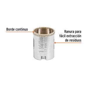 Brocasierra diamante 1-1/4"