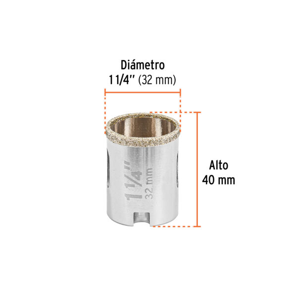 Brocasierra diamante 1-1/4"