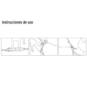 Correa para perro chico con pechera de 1cm ancho