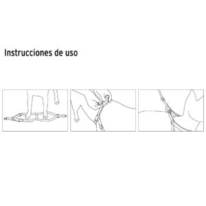 Correa para perro mediana con pechera de 1.5cm ancho