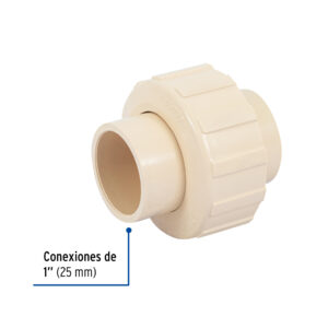Tuerca union lisa de CPVC, 1"