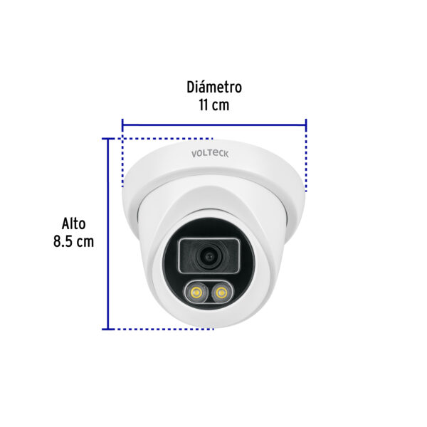Camara Tipo Domo 2MP Lente 3.6mm Volteck