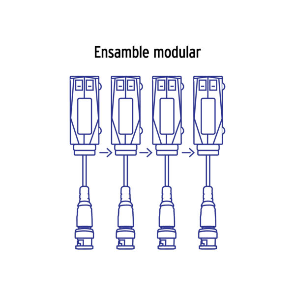 Par de Transceptores Pasivos Video Balun, hasta 8MP, Volteck