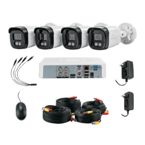 Kit video vigilancia 4 canales 4 camaras 5MP Disco 1TB