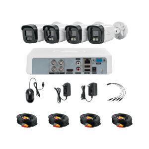 Kit video vigilancia 4 canales 4 camaras 5MP Disco 1TB