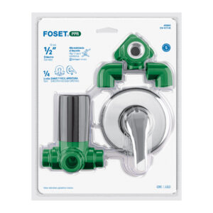 Kit de instalacion monomando para regadera PPR, 1/2', FOSET