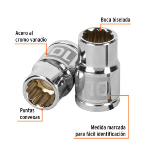 Dado de 12 puntas, cuadro 3/8" de 10mm