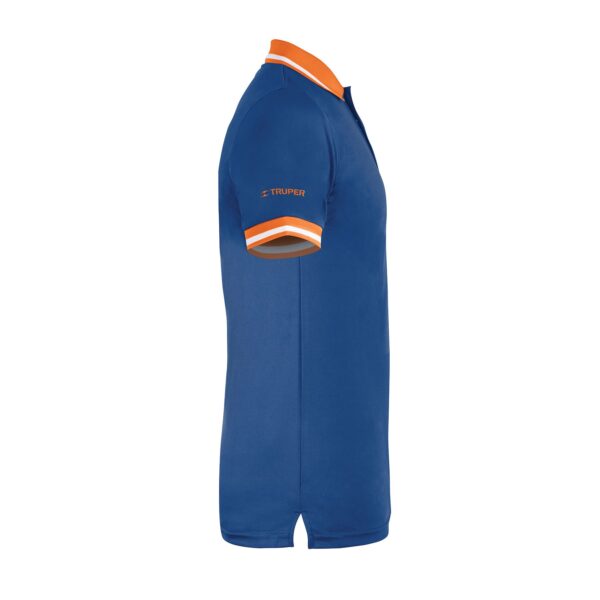 Playera tipo polo, dry fit, azul, para caballero, talla M