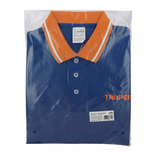 Playera tipo polo, dry fit, azul, para caballero, talla M