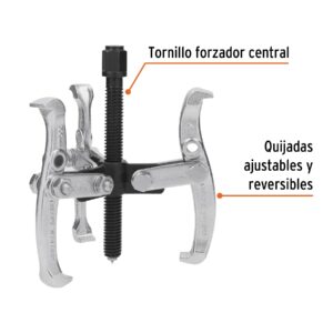 Extractor de poleas 3 quijadas de 4"