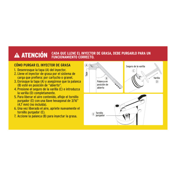 Grasera industrial engrasadora de 14oz 6000 lb