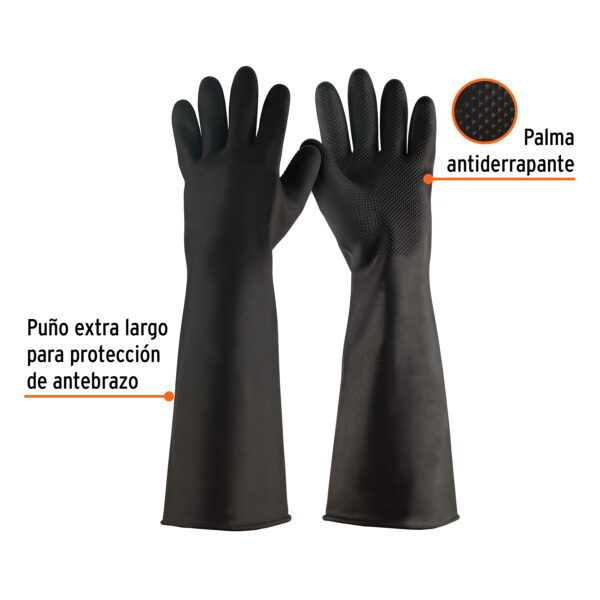 Guantes de latex industriales pintura liquidos medianos