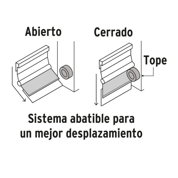 Guardapolvo automatico 90cm aluminio