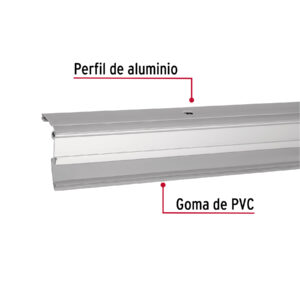 Guardapolvo automatico 90cm aluminio