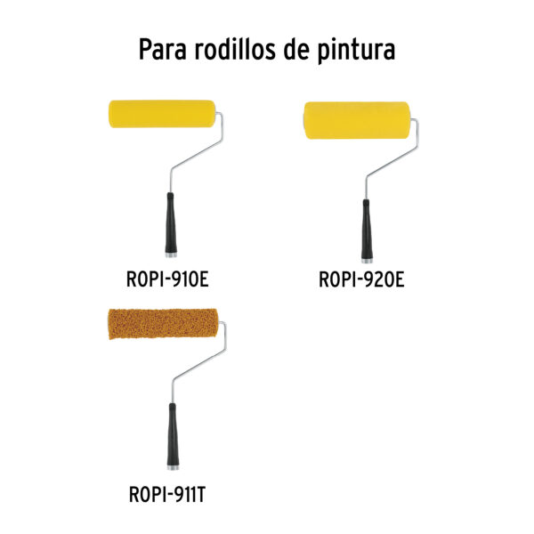 Maneral profesional para rodillo con jaula, 9" x 37 mm