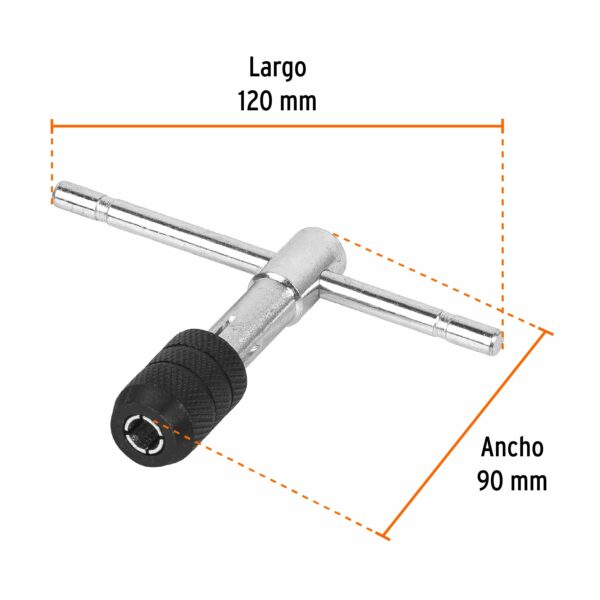 Maneral en T para machuelo 1/2"