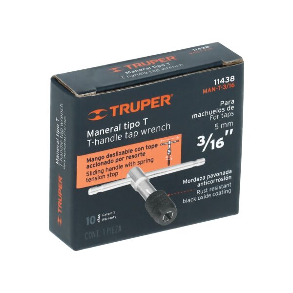 Maneral en T para machuelo 3/16"