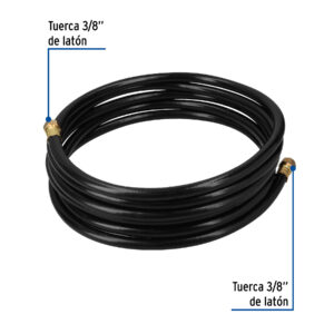 Manguera negra alta presion PVC 3/8" 250psi de 5m