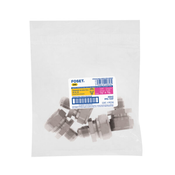 Conector para PEALPE, 1/2' a flare 3/8', Foset