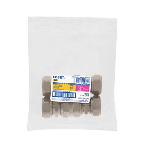 Cople de compresion para PEALPE, 1/2', Foset