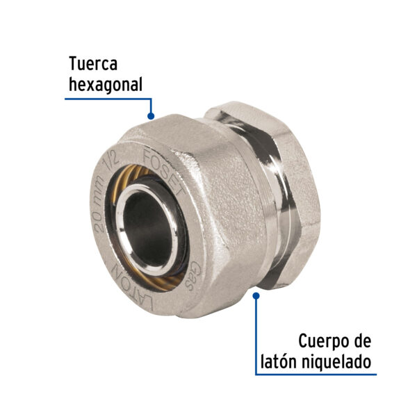 Tapon para PE-AL-PE, 1/2', Foset