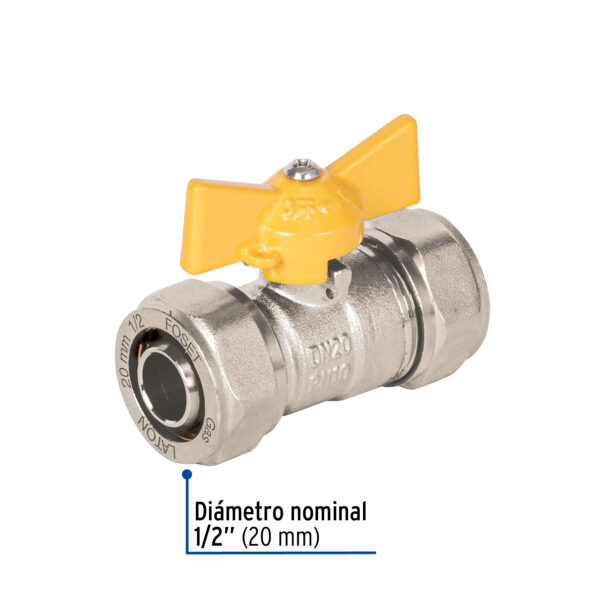 Valvula esfera para PE-AL-PE, 1/2', Foset