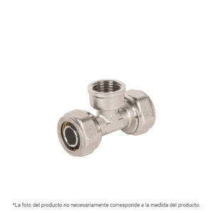 Tee para PEALPE de 3/8" con rosca hembra de 1/2"