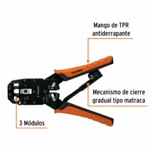 Pinza ponchadora RJ11 RJ12 RJ22 RJ45 Ethernet