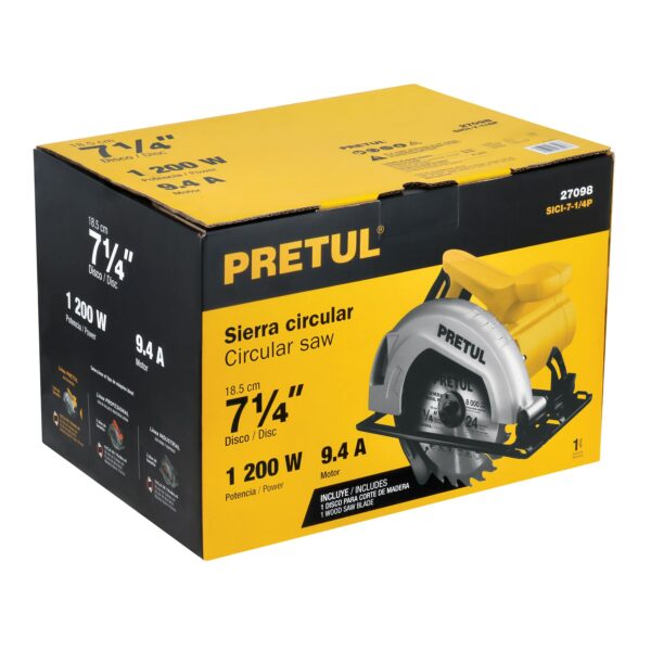 Sierra circular 7-1/4" 1200w Pretul