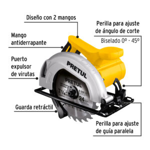 Sierra circular 7-1/4" 1200w Pretul