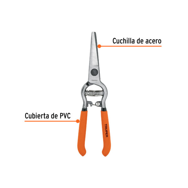 Tijera para poda 8", cuchilla curva