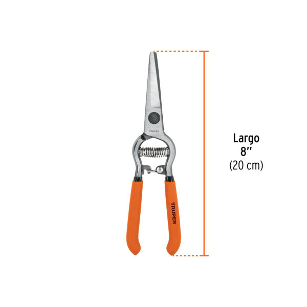 Tijera para poda 8", cuchilla curva