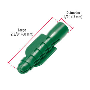 Bolsa con 20 taquetes de plastico 1/2', Fiero