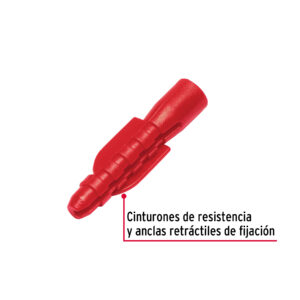 Bolsa con 20 taquetes de plastico 1/4', Fiero